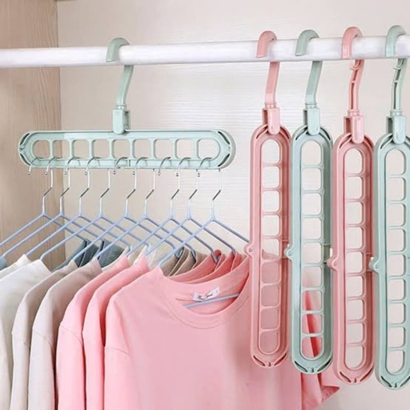 3pcs Magic 9 Holes Hanger Space Saving