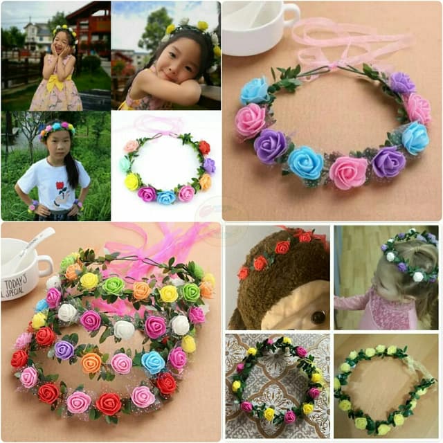 Kids Princess Flower Head Band