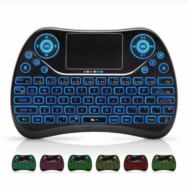 Wireless TouchPad Keyboard Bluetooth Connect with LED TV Smartphone Tablets