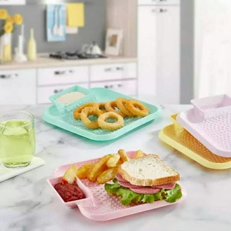 Square Snacks Plate Pack of 2