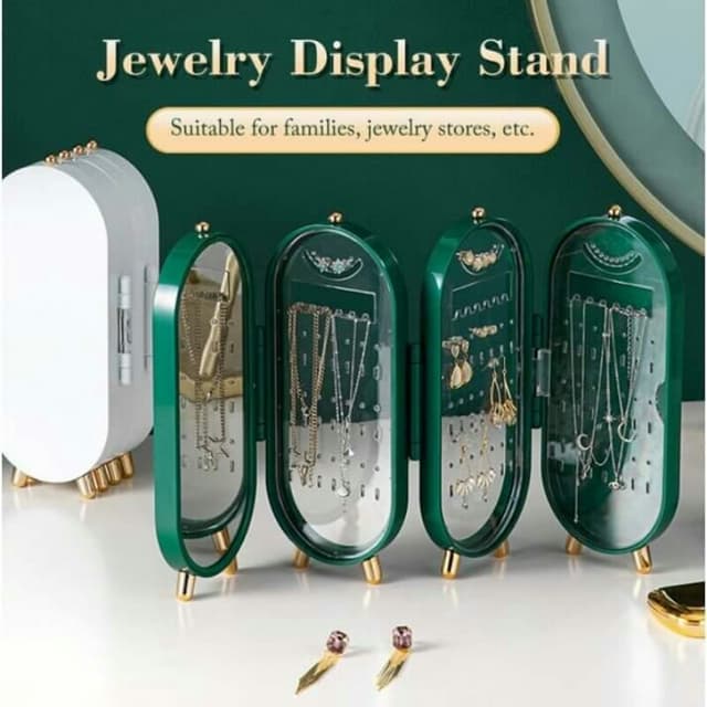 Jewelry Display Organizer Box with Mirror