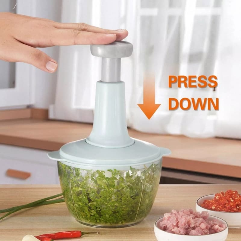 Press Down Chopper for Vegetables Meat Grinder Spices Fruits Chopper