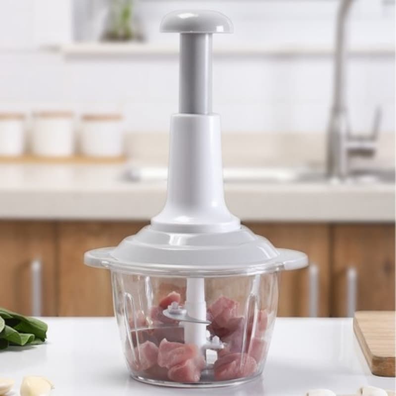 Press Down Chopper for Vegetables Meat Grinder Spices Fruits Chopper