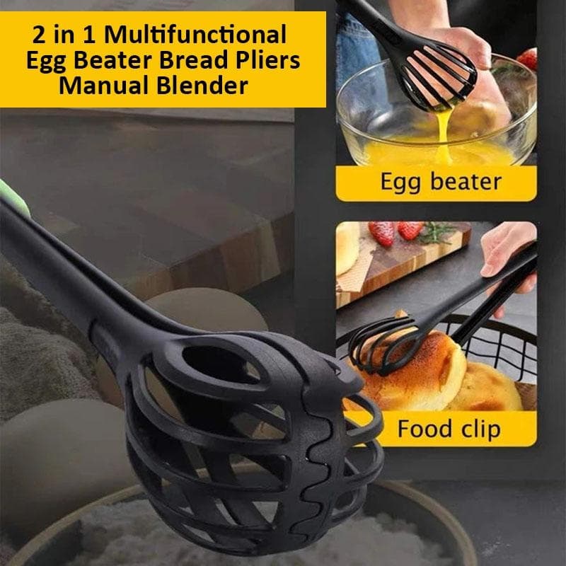 Multipurpose Whisk Egg Beater Holder Spoon 3 ways of Use Kitchen Tool
