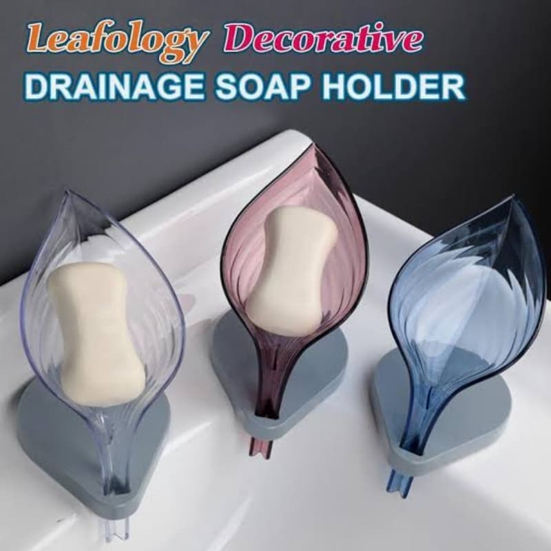 Leaf Shaped Soap Holder Tray Self Drain Best Quality