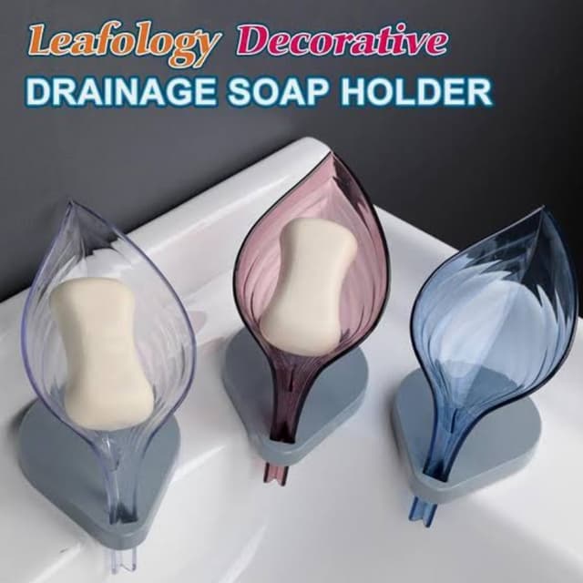 Leaf Shaped Soap Holder Tray Self Drain Best Quality