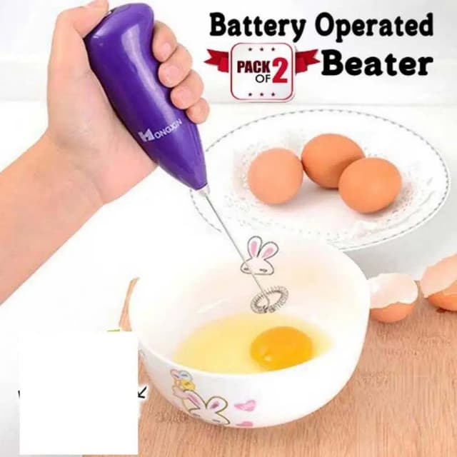 Coffee Egg Milk Beater Battery Operated 2 Pcs