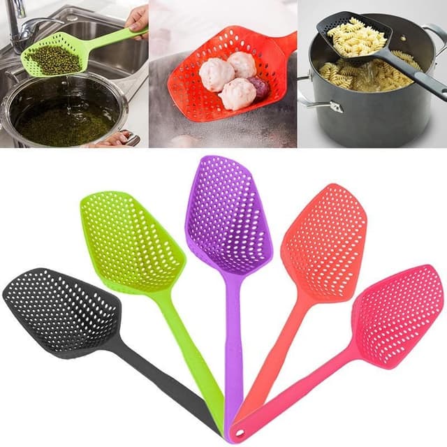 Kitchen Strainer Spoon Nonstick Big Frying Spoon