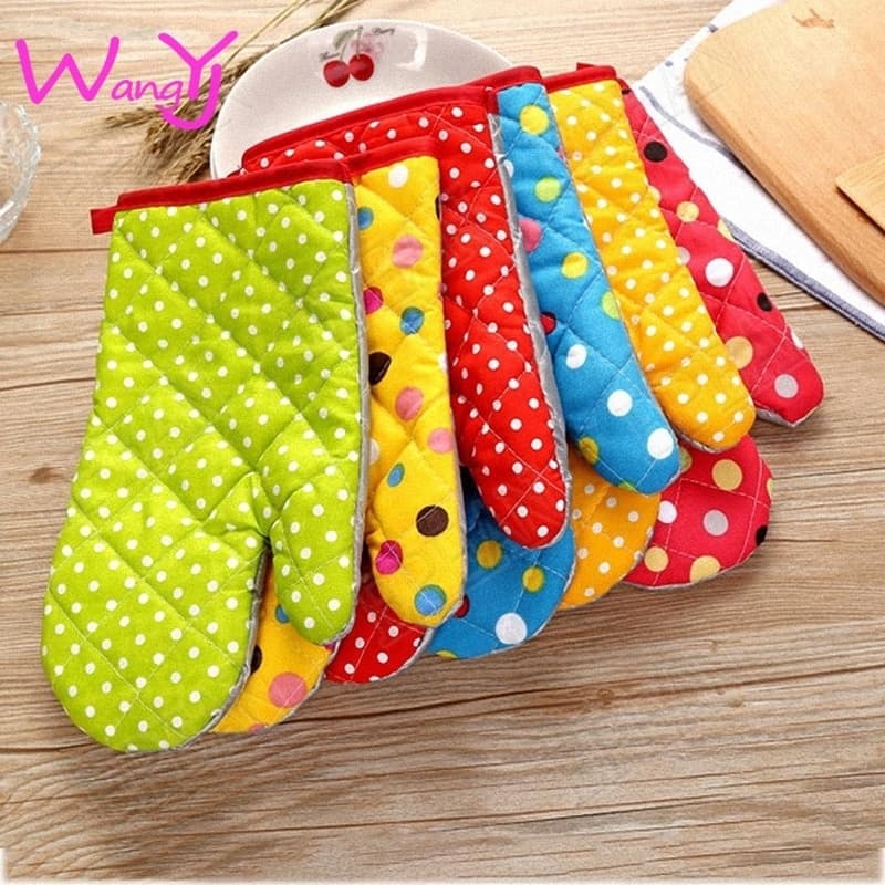 Double Layer Heat Proof Oven Gloves Pair