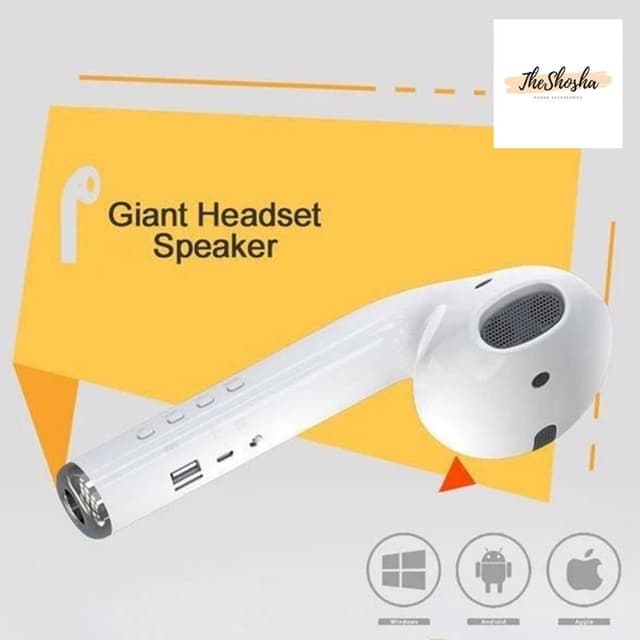 Earphone Shape Bluetooth Speaker with Stand
