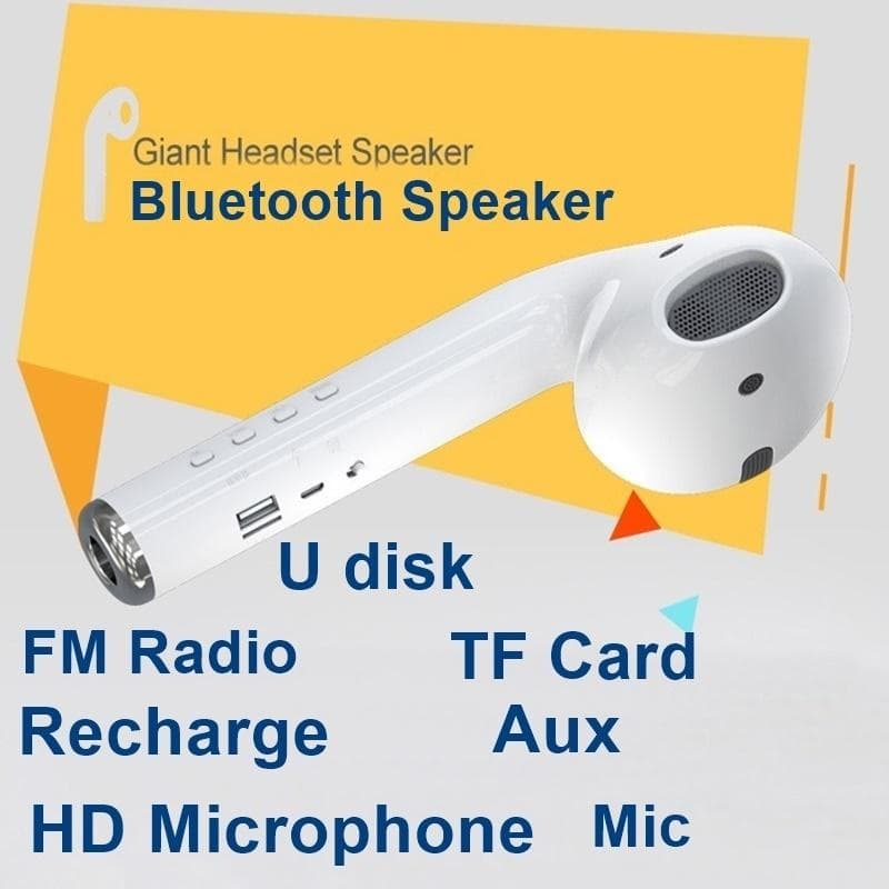 Earphone Shape Bluetooth Speaker with Stand