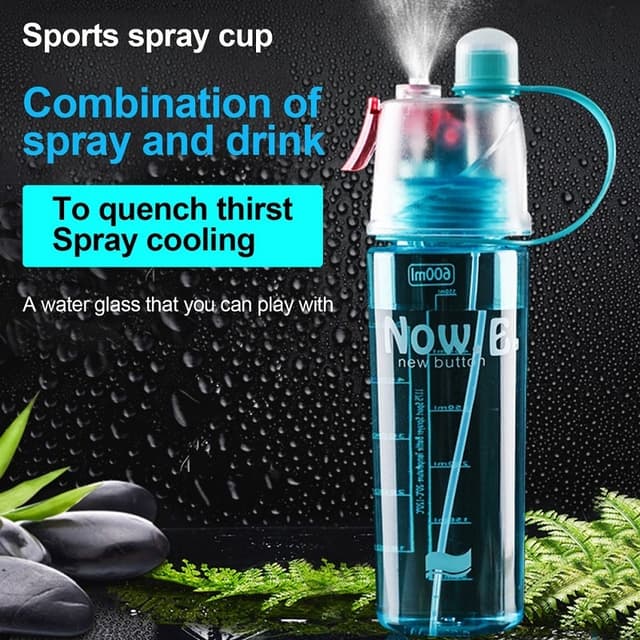 Spray Bottle 500ml Acrylic Travel Sports Water Bottle