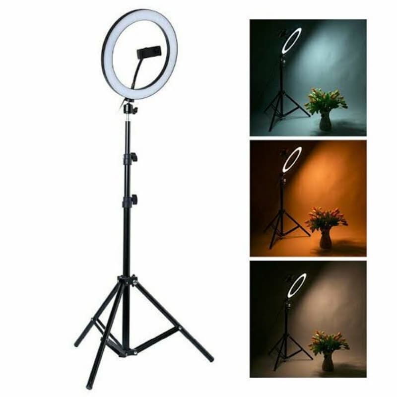 26cm Ring Light with 7ft Stand Remote Control