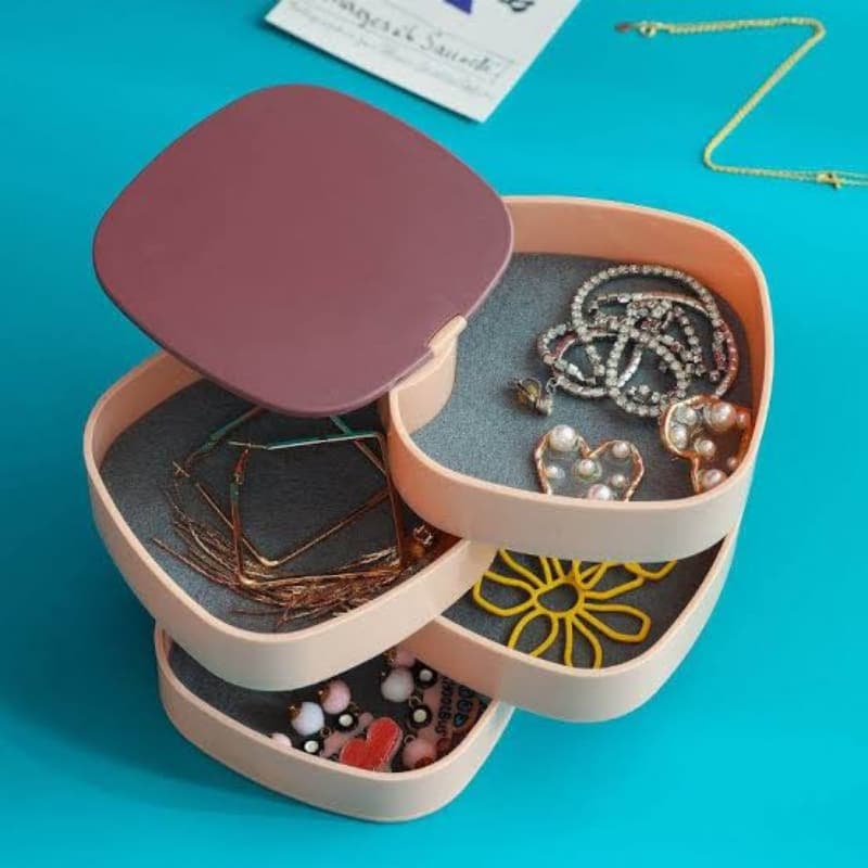 360 Rotating Jewelry Organizer Box