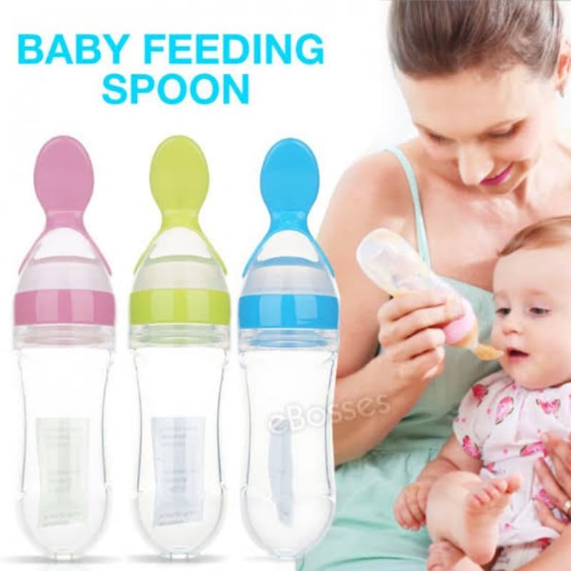 Baby Feeding Spoon Bottle Flexible Silicone 90ml