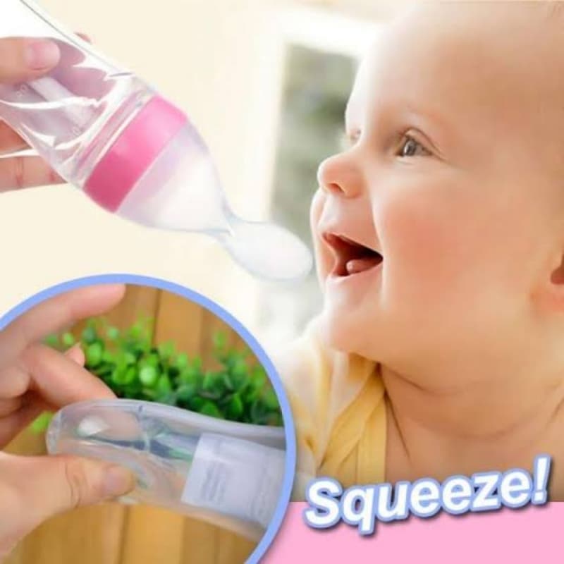 Baby Feeding Spoon Bottle Flexible Silicone 90ml