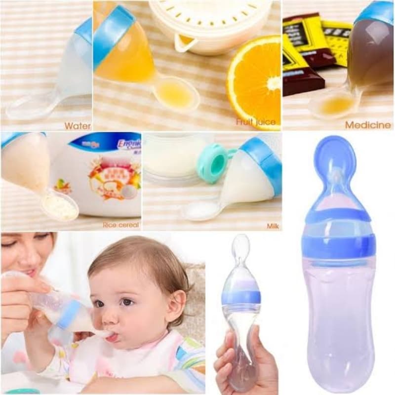 Baby Feeding Spoon Bottle Flexible Silicone 90ml