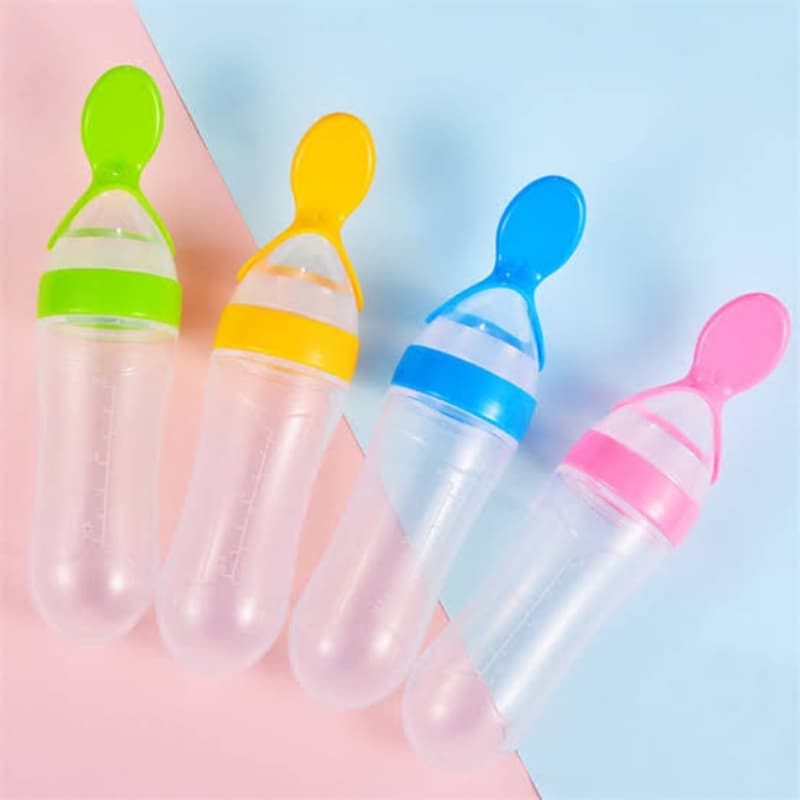Baby Feeding Spoon Bottle Flexible Silicone 90ml