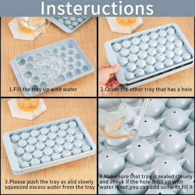 Ice Ball Tray Mould 33 Grids Ice Tray