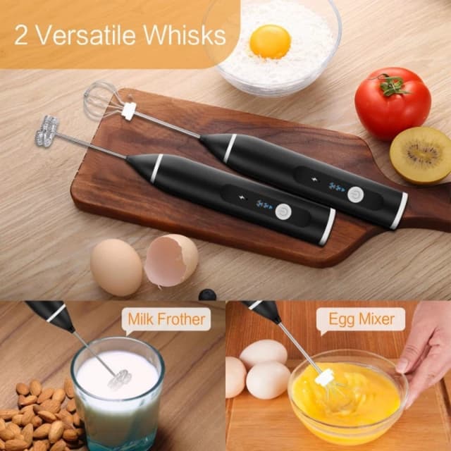 USB Electric Coffee Milk Frother Foam Maker Egg Beater Whisk Mixer 3 Modes