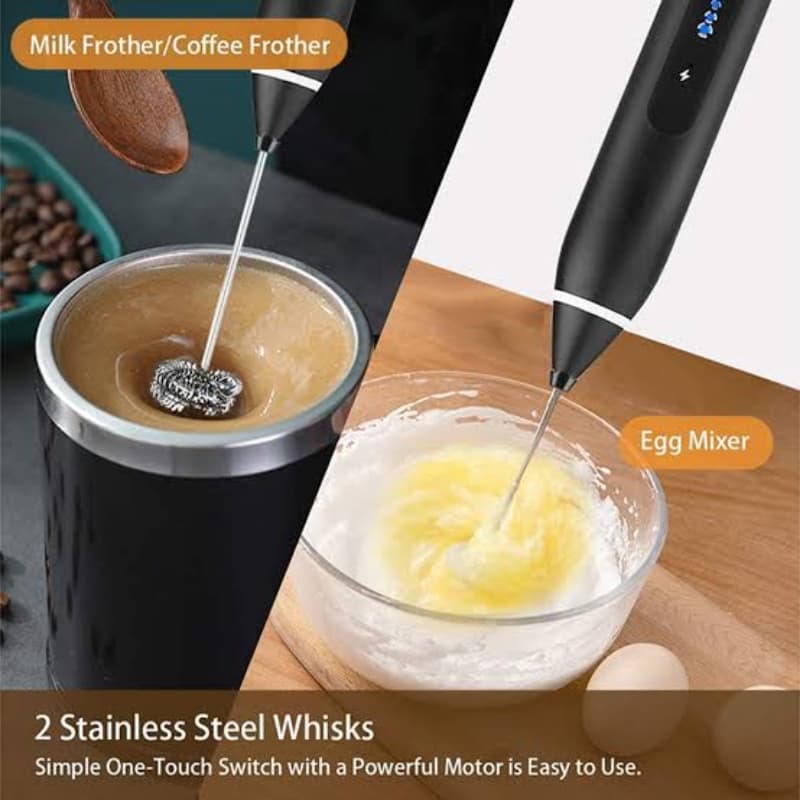 USB Electric Coffee Milk Frother Foam Maker Egg Beater Whisk Mixer 3 Modes