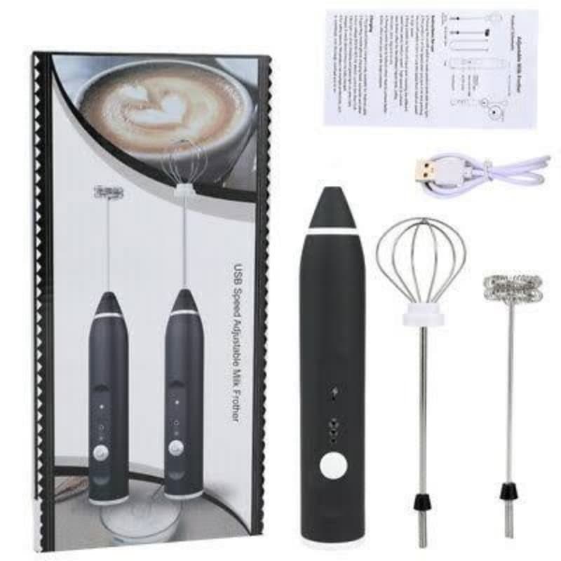 USB Electric Coffee Milk Frother Foam Maker Egg Beater Whisk Mixer 3 Modes