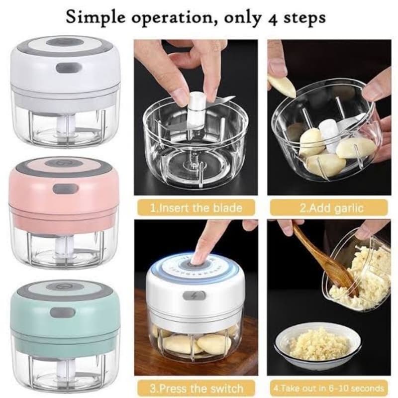 Mini  Rechargeable Chopper for Vegetables Garlic Onion Chopper