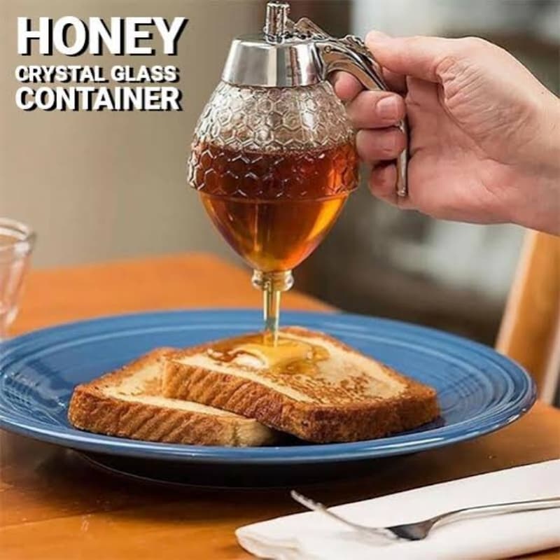 Honey Dispenser Acrylic Crystal Clear Design 200ml
