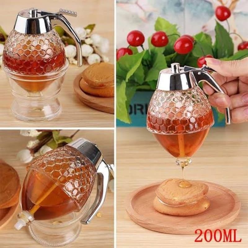 Honey Dispenser Acrylic Crystal Clear Design 200ml