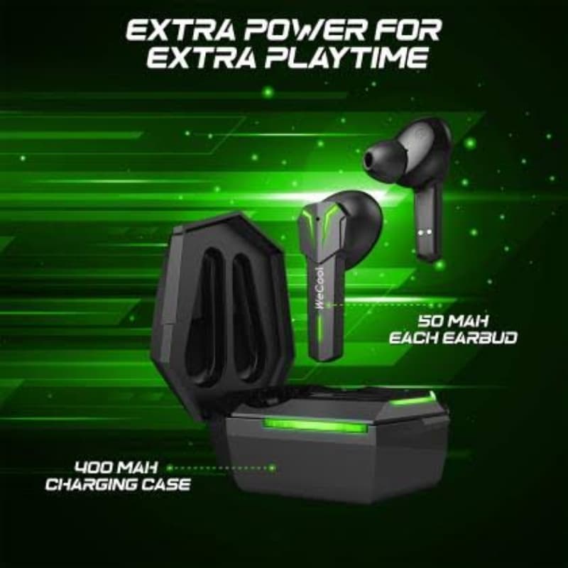 True Wireless Bluetooth Gaming Earbuds with LED Lights