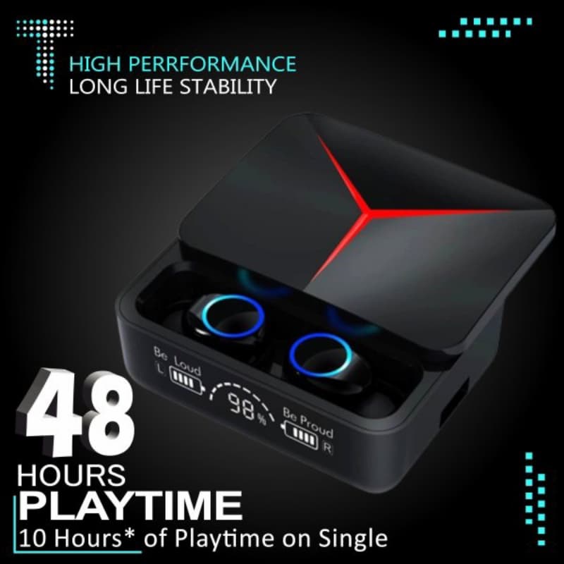 M90 Pro Bluetooth Earbuds Big Battery Gaming Type C