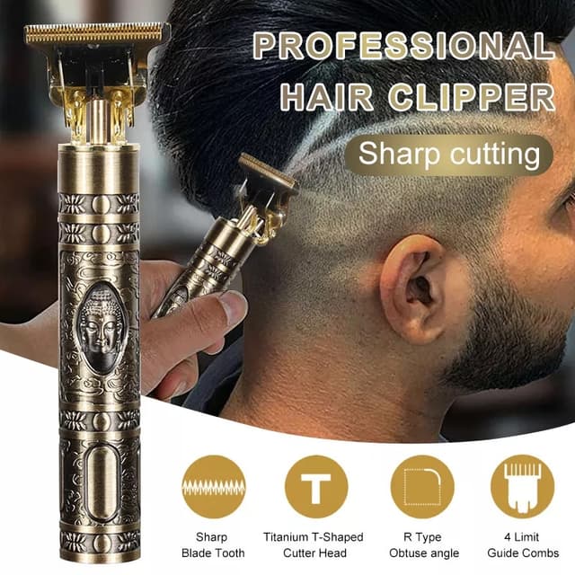 Vintage T9 Gold Dragon Trimmer for Beard and Head Hairs