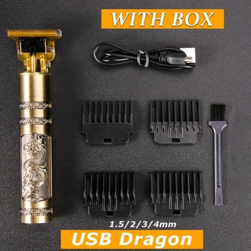 Vintage T9 Gold Dragon Trimmer for Beard and Head Hairs