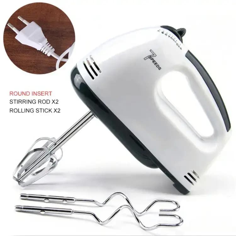 Electric Beater High Speed Hand Mixer Egg Beater For Cake Making and Whipping Cream with 7 Speed Control