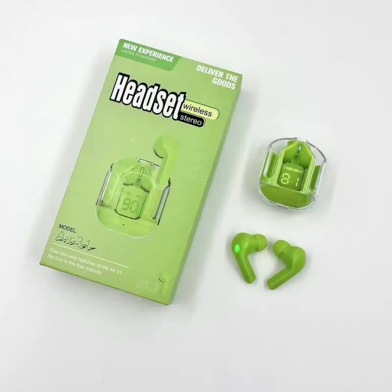 Air 31 TWS Earphone Wireless Bluetooth 5.3 Headphones Sport Gaming Headsets Noise Reduction Earbuds with Mic