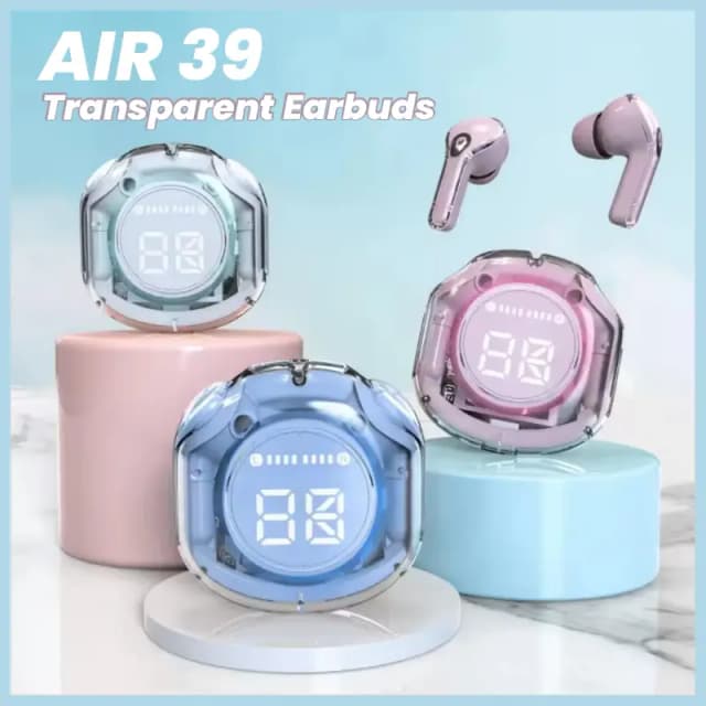 Air 39 Transparent Bluetooth Earbuds for Android