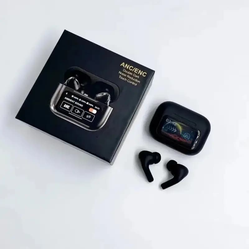 A9 Pro Black LED Touch Screen Display Airpods for Android