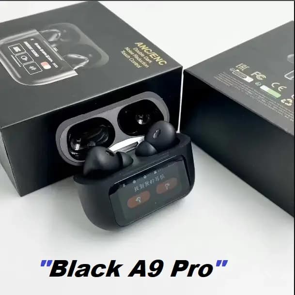 A9 Pro Black LED Touch Screen Display Airpods for Android